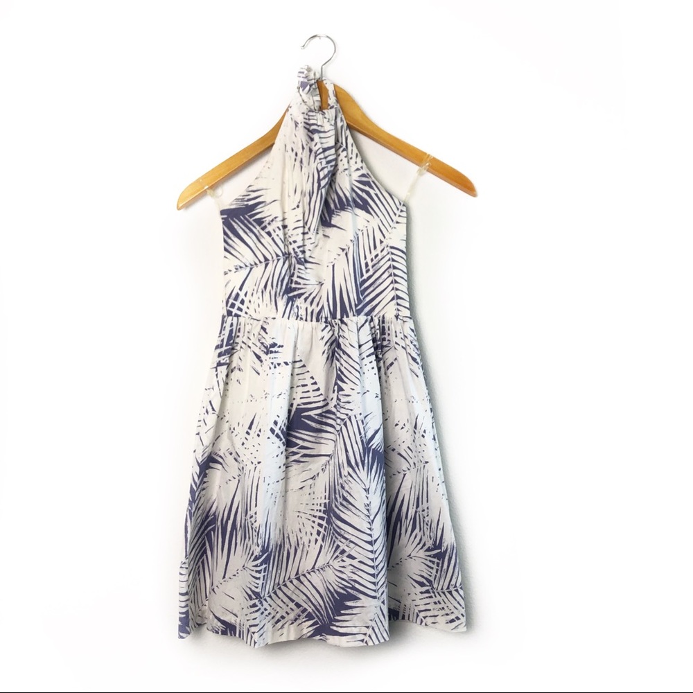 City Triangles Halter Tropical Print Dress XS